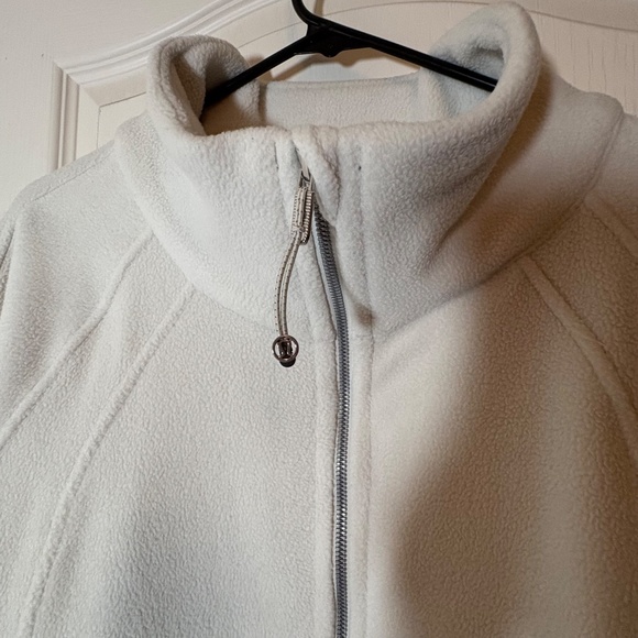 Scuba Stretch Fleece Funnel Zip Up. NWT MSRP $168. Color: BONE - Picture 4 of 6